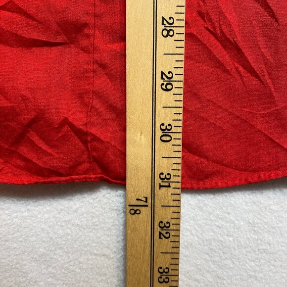 Vintage Ranchwear Pearl Snap Shirt Men's 16.5 /35 Red Long Sleeve Button Up - Picture 11 of 12